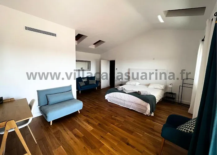 Vue Mer, Piscine Chauffée à Vecchio *